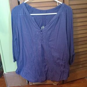 Vintage American Half Sleeve Blouse